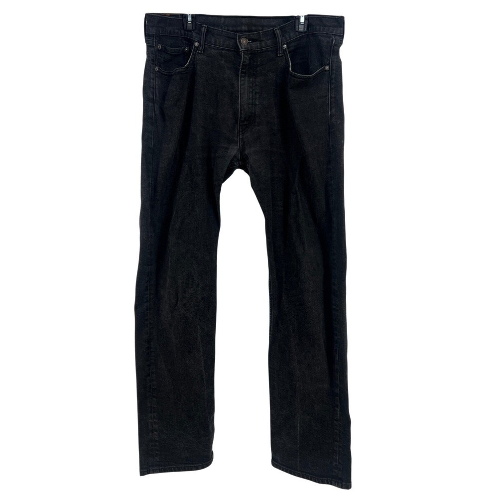 Levis 505 Regular Fit Mens Black Straight Leg Denim Jeans‎ W38 L34 00505-1434